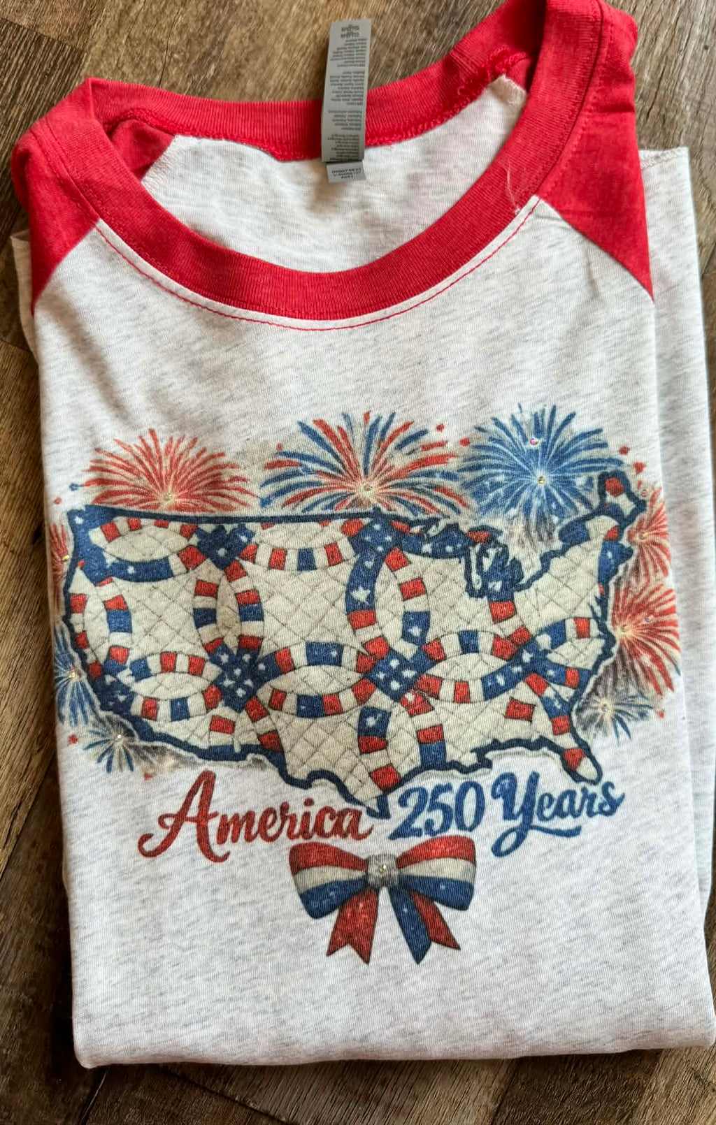 America 250 Years Raglan Tee