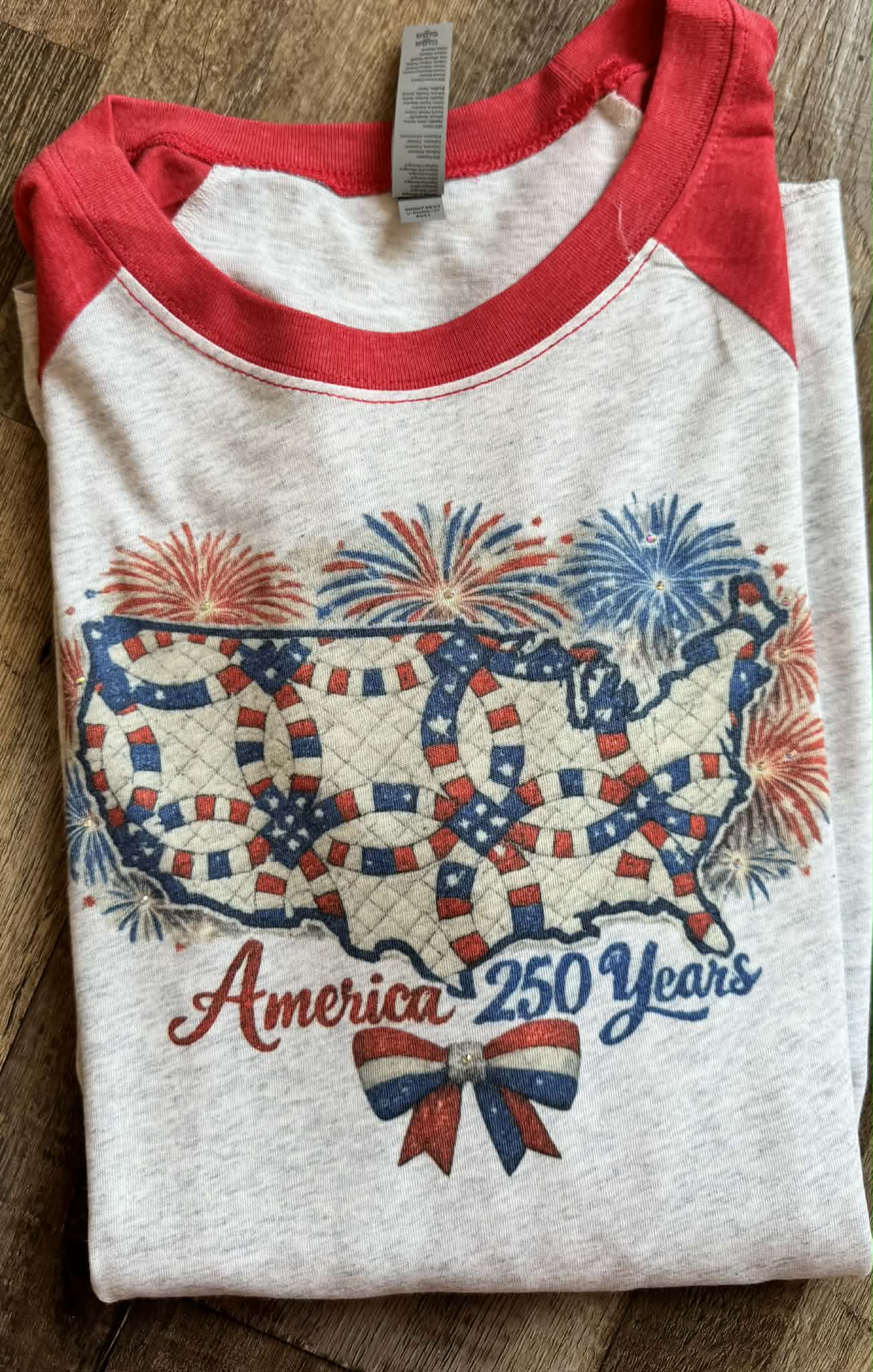 America 250 Years Raglan Tee